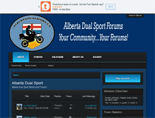 Tablet Screenshot of albertadualsport.ca